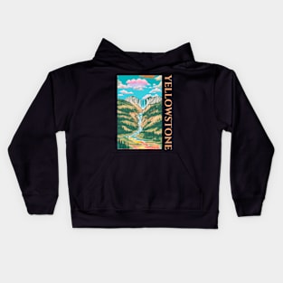 yellowstone national park Kids Hoodie